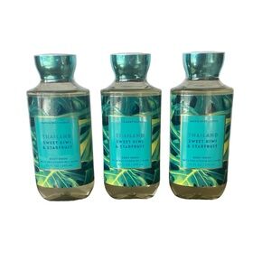 Bath & Body Works Thailand Sweet Kiwi & Starfruit Shower Gel w/Aloe x3